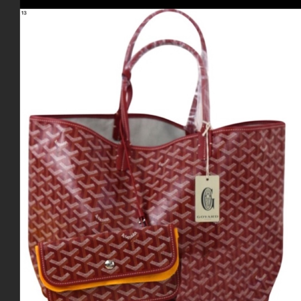 Red Goyard p.m. 10 out of 10 near fab rare colour